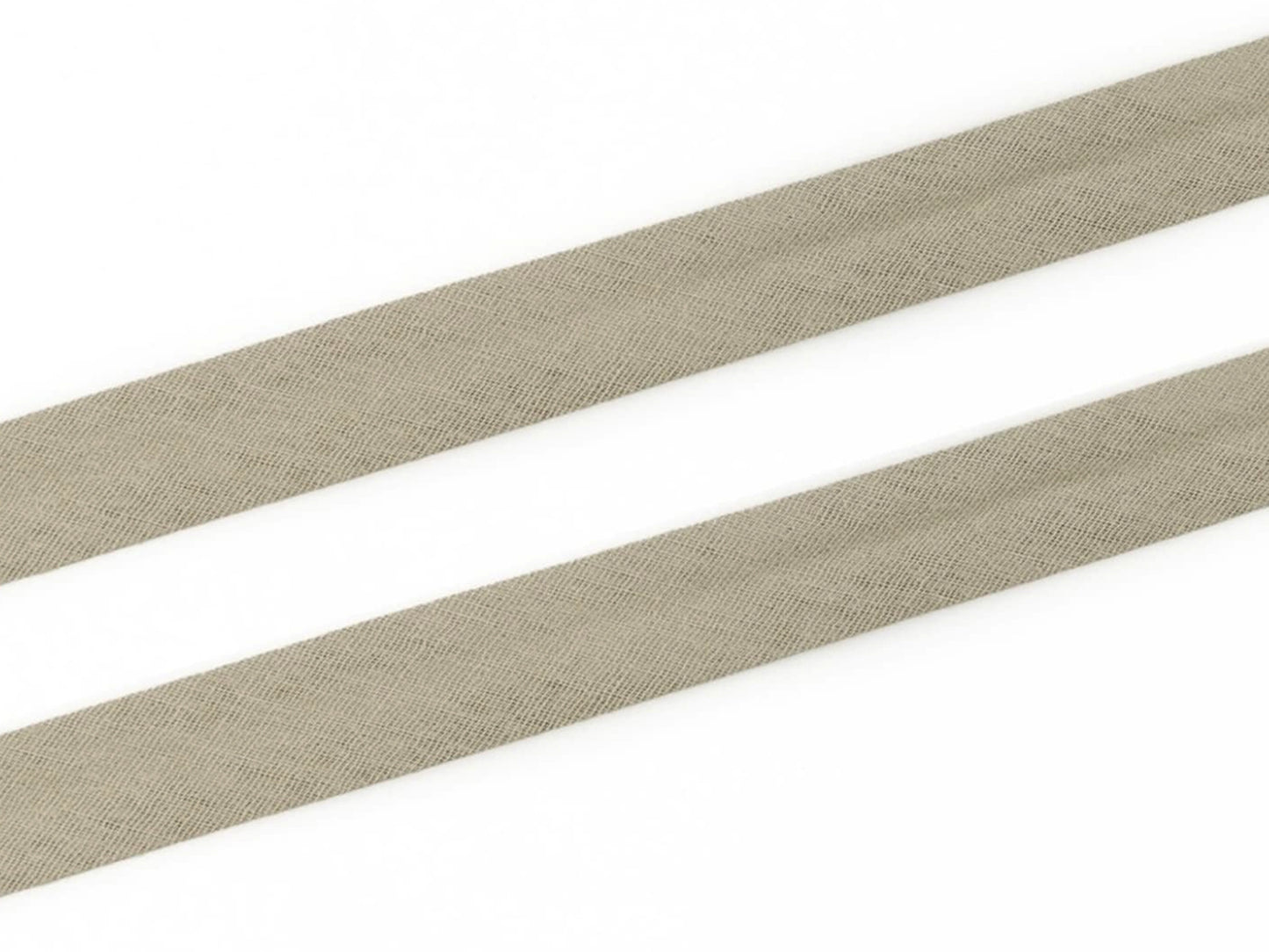 3m Schrägband - Baumwolle 20 mm - graubraun