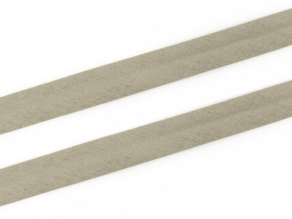 3m Schrägband - Baumwolle 20 mm - graubraun