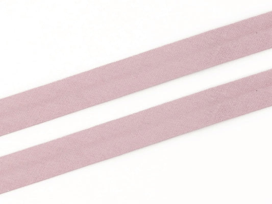 3m Schrägband - Baumwolle 20 mm - helles mauve