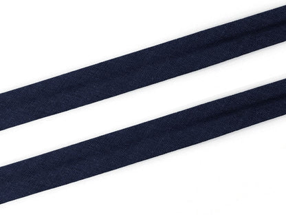 3m Schrägband - Baumwolle 20 mm - navy
