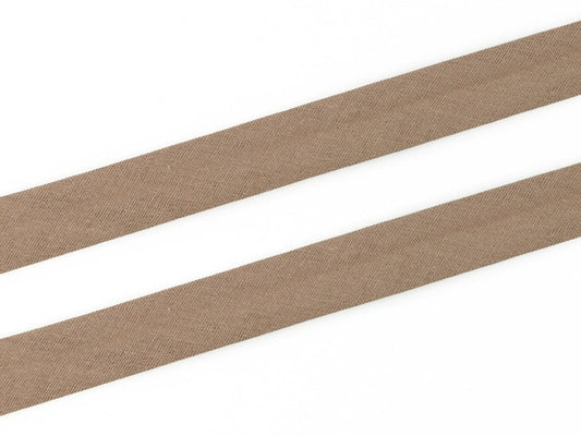 3m Schrägband - Baumwolle 20 mm - schlamm