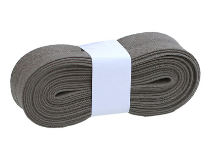 3m Schrägband - Baumwolle 20 mm - steingrau
