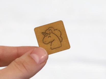 SnaPpap Label - Quadrat - Einhorn