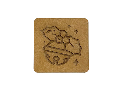 SnaPpap Label - Quadrat - Glöckchen