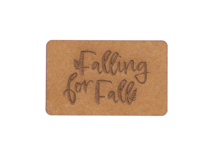 SnaPpap Label - Falling for Fall, vegan SnapPap label for fall, perfect for DIY projects and handmade clothing.