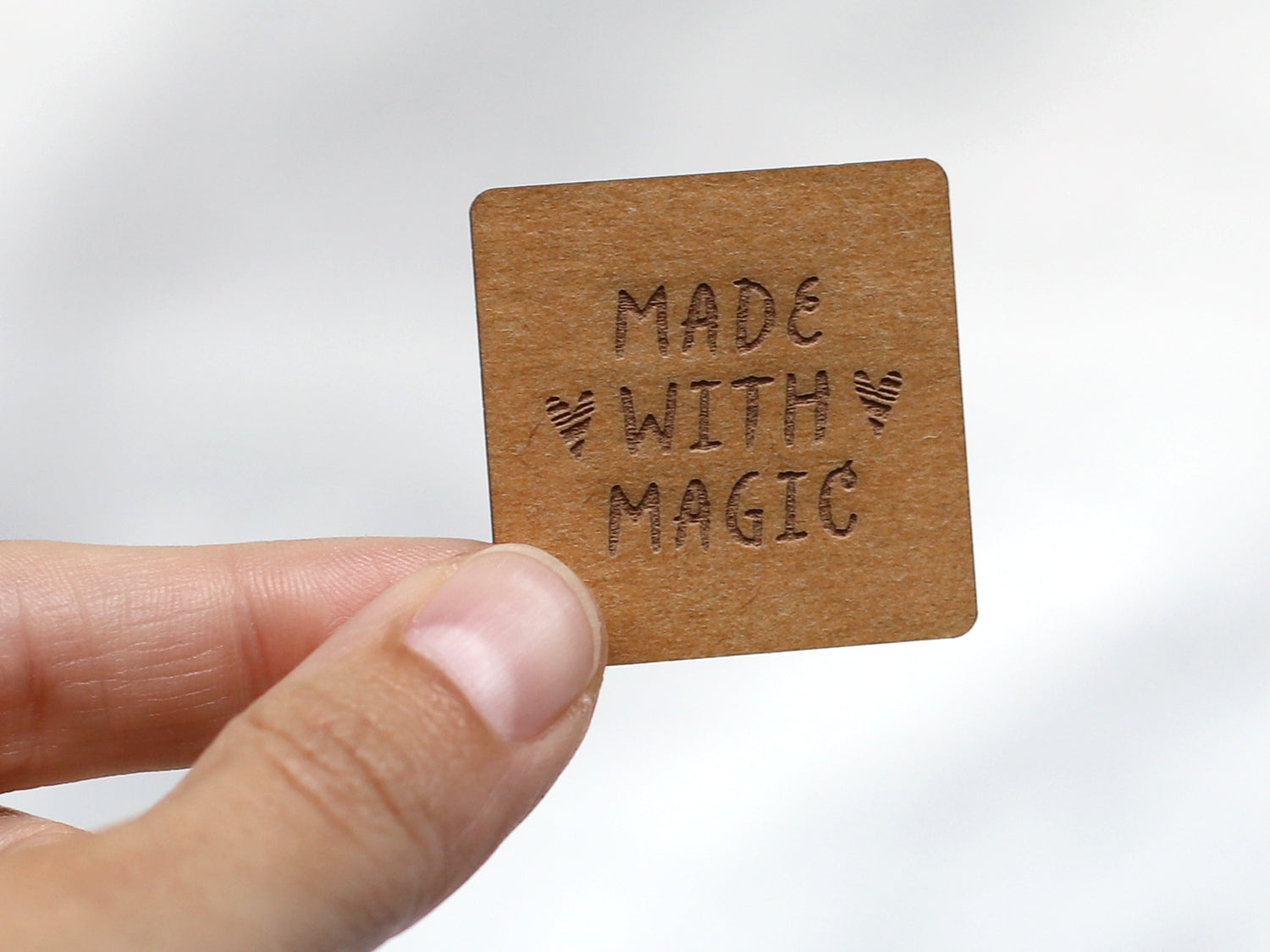 SnaPpap Label - Made with Magic; vegan snappap labels for DIY projects and handmade clothing.