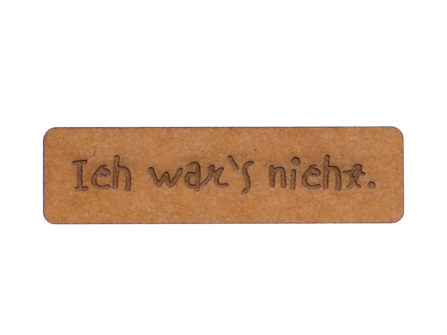 SnaPpap Label - Ich war's nicht, veganes SnapPap label für DIY-Projekte und selbstgenähte Kleidung.
