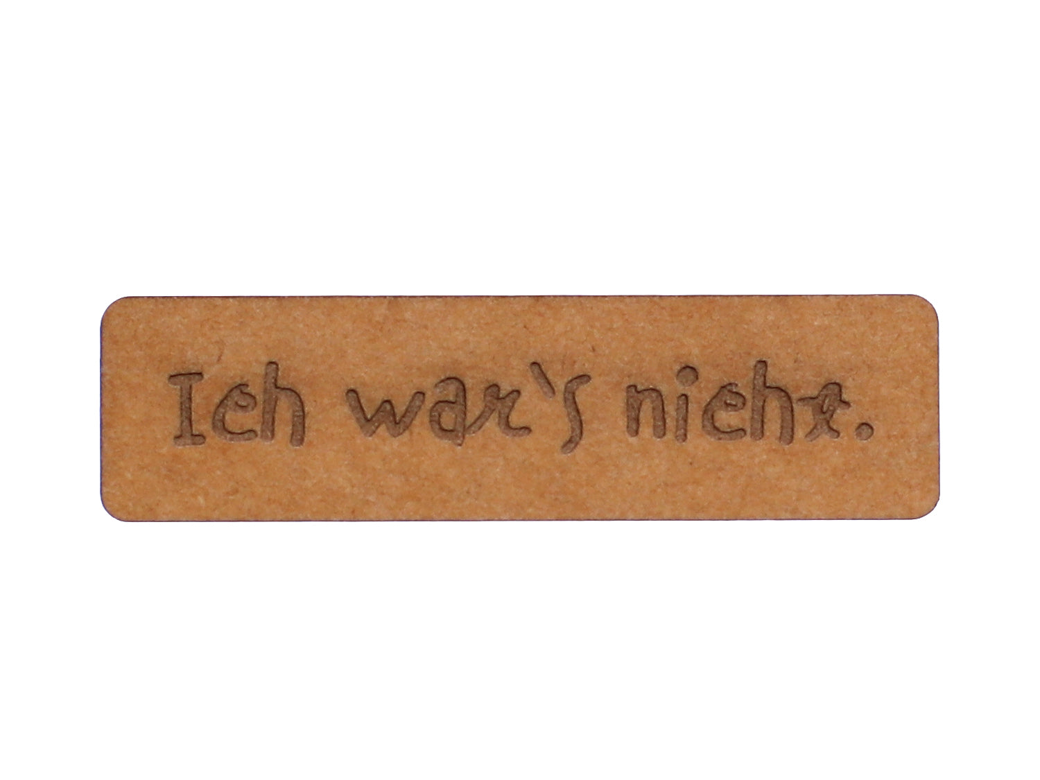 SnaPpap Label - Ich war's nicht, veganes SnapPap label für DIY-Projekte und selbstgenähte Kleidung.