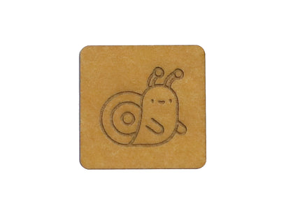 SnaPpap Label - Quadrat - Kleine Schnecke