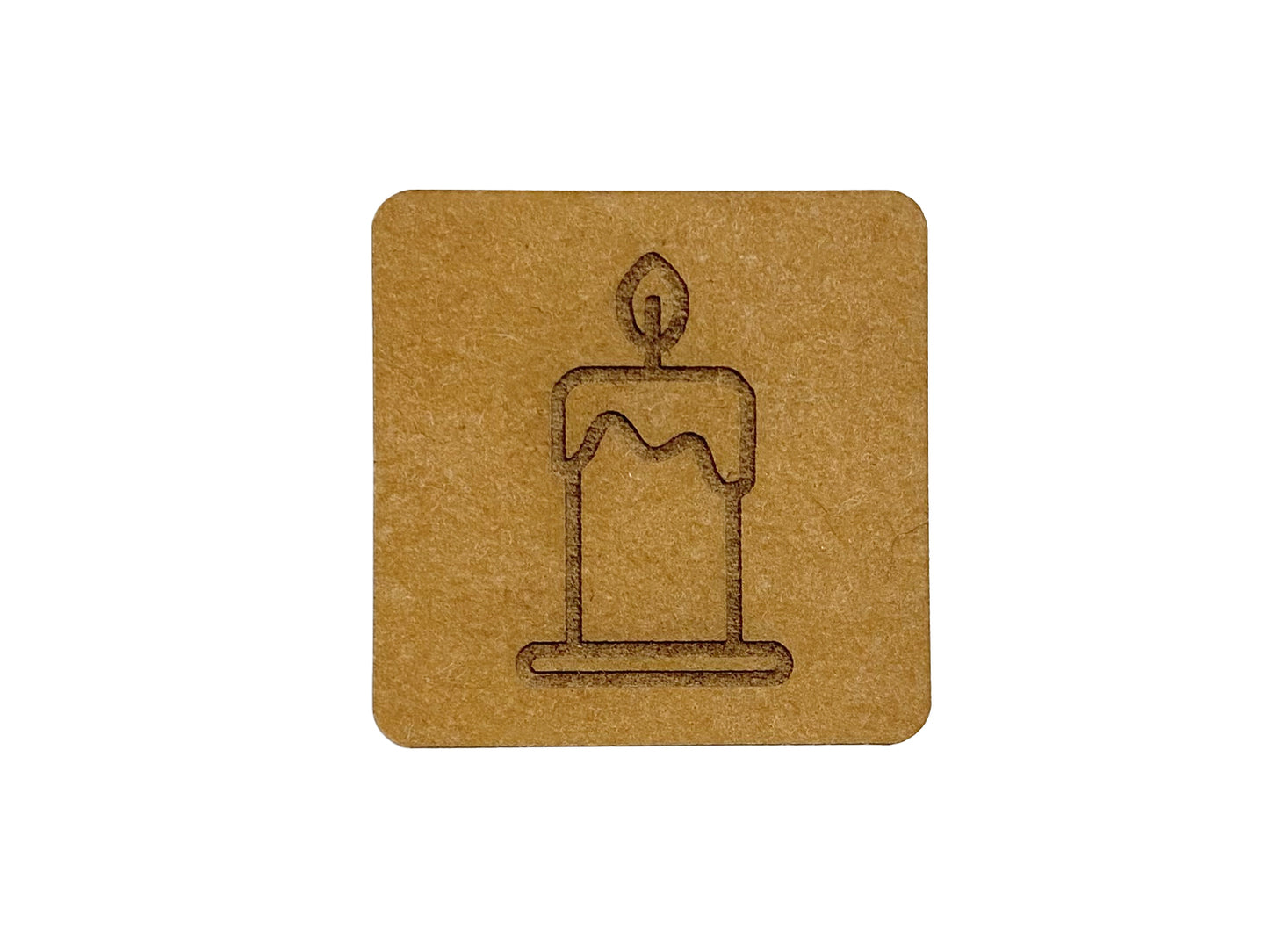 SnaPpap Label - Quadrat - Kerze