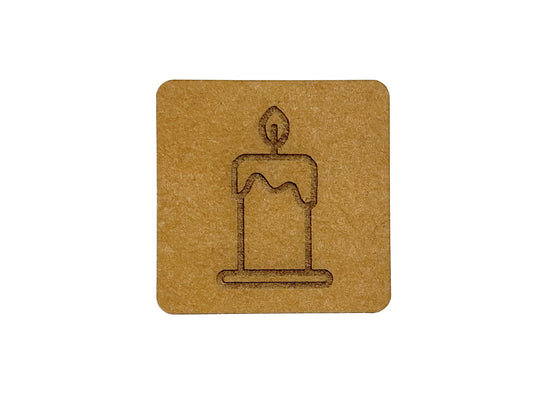 SnaPpap Label - Quadrat - Kerze