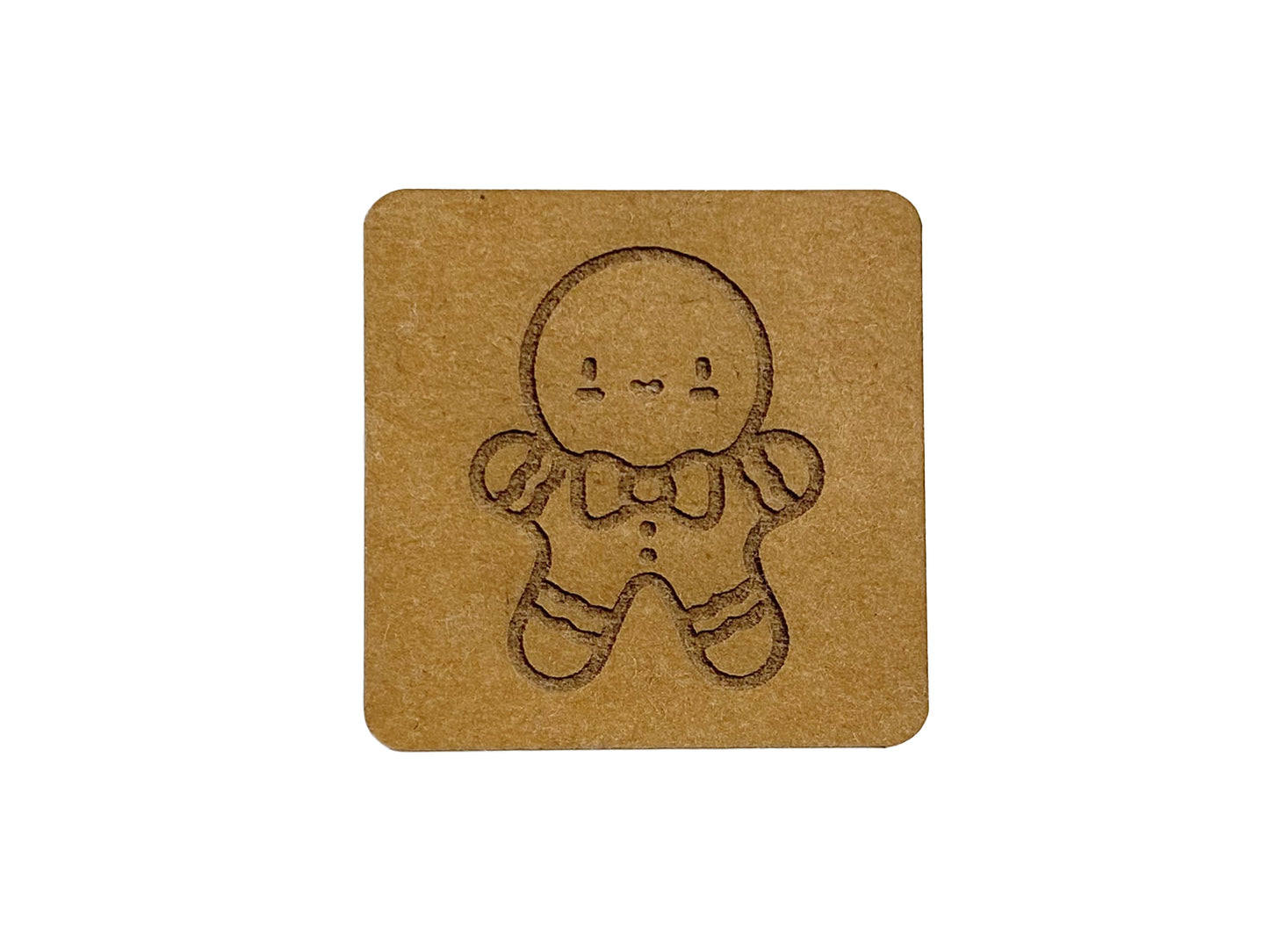 SnaPpap Label - Quadrat - Kleiner Lebkuchenmann