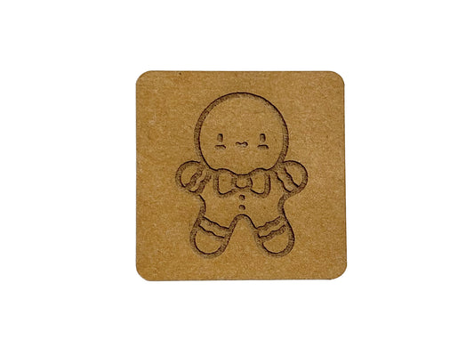 SnaPpap Label - Quadrat - Kleiner Lebkuchenmann