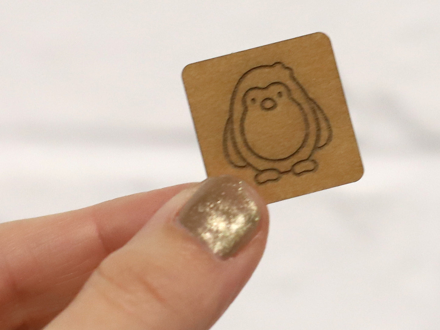 SnaPpap Label - Quadrat - Pinguin