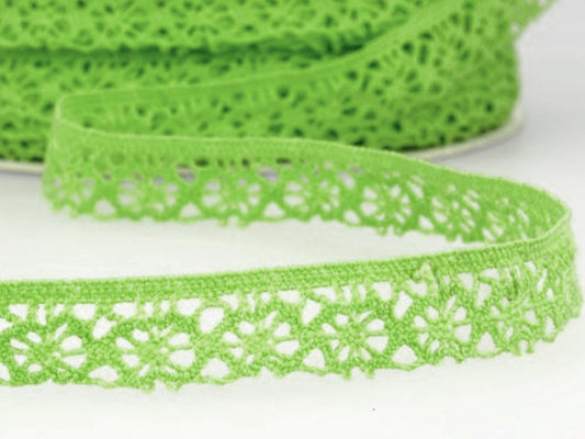 Spitze - Klöppelspitze 15mm - kiwi