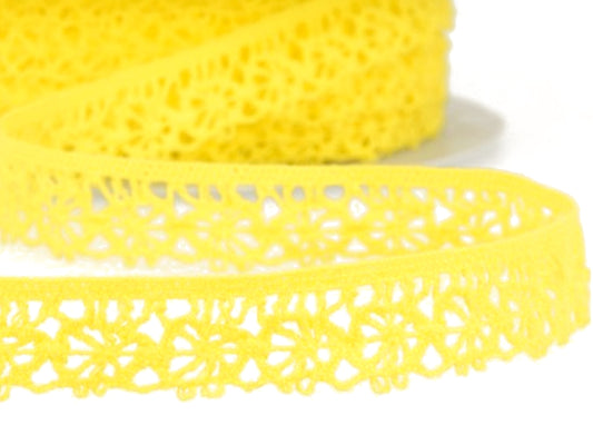 bobbin lace 15mm - lemon yellow