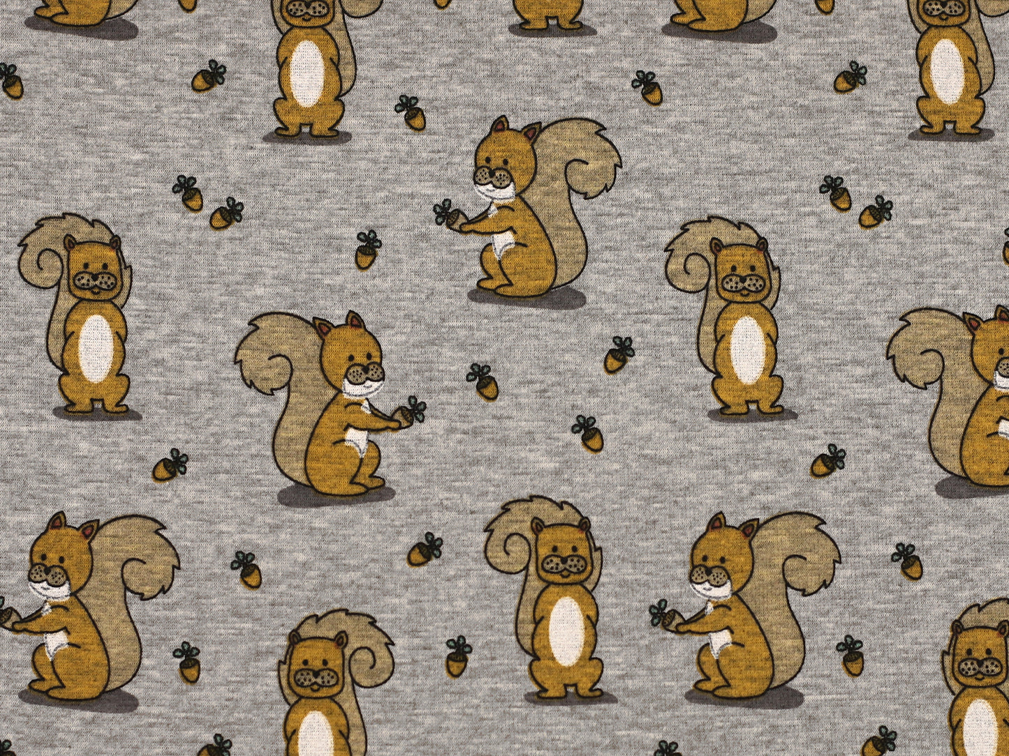 Alpenfleece - Eichhörnchen - grau meliert