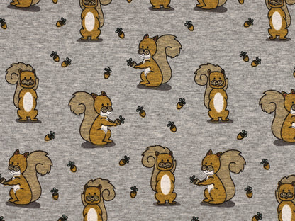 Alpenfleece - Eichhörnchen - grau meliert