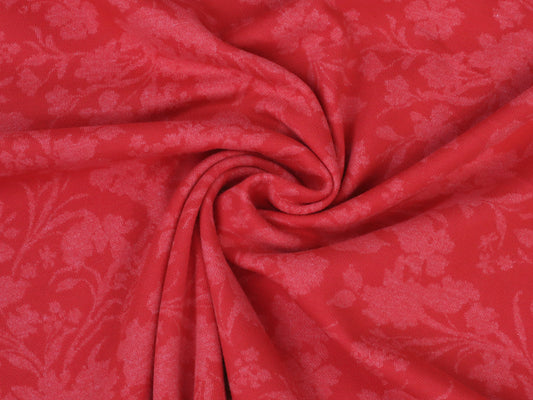 stoff-baumwoll-polyester-milliblus-in-bloom-jacquard-rot
