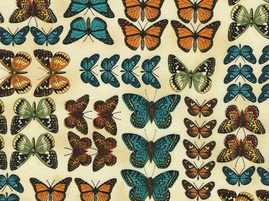 stoff-baumwolle-Butterflies-in-rows