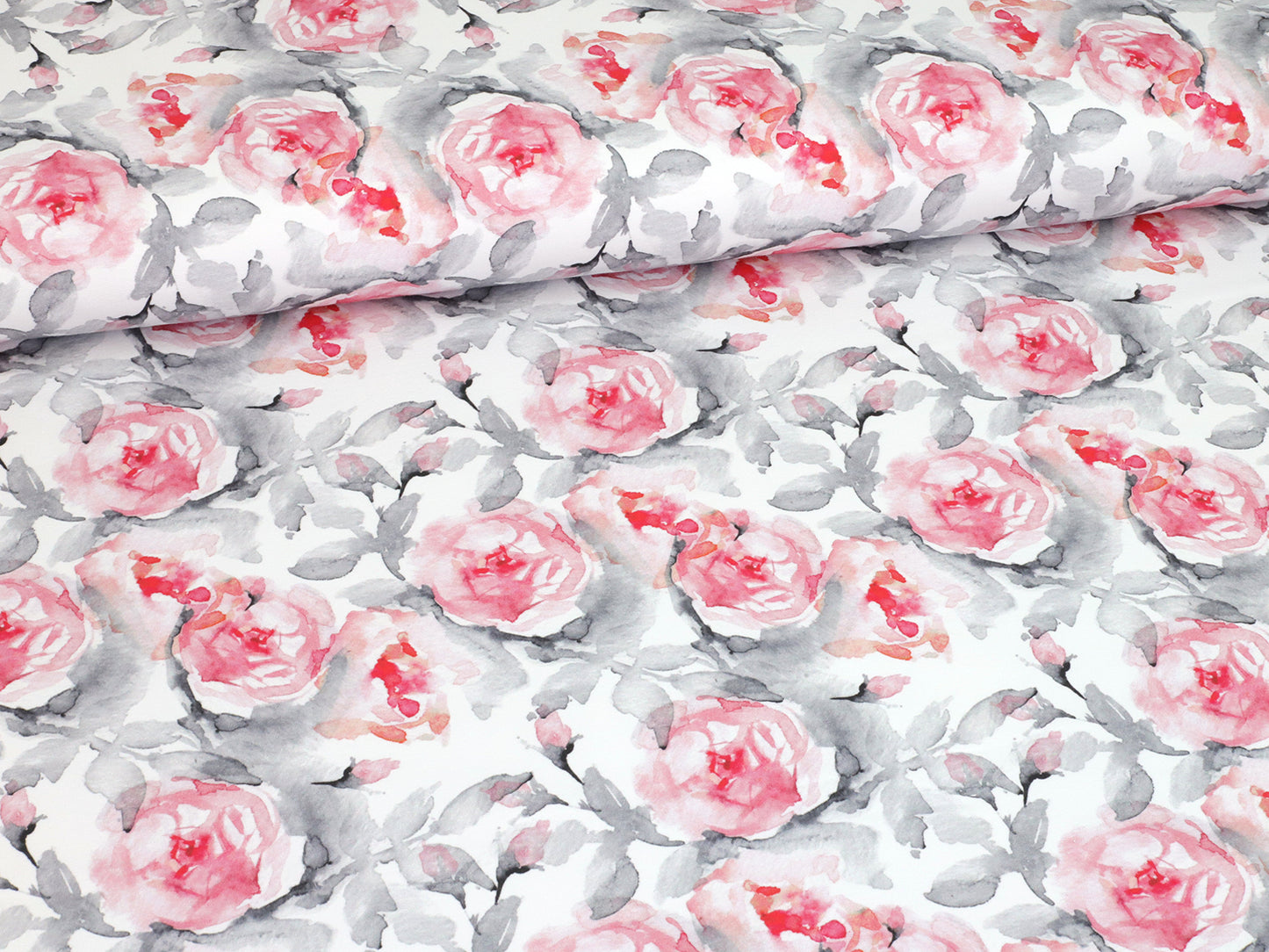 stoff-baumwolle-baumwollstoff-french-terry-sommersweat-sweat-watercolor-roses-englisch-rose-rot-grau-gross-2