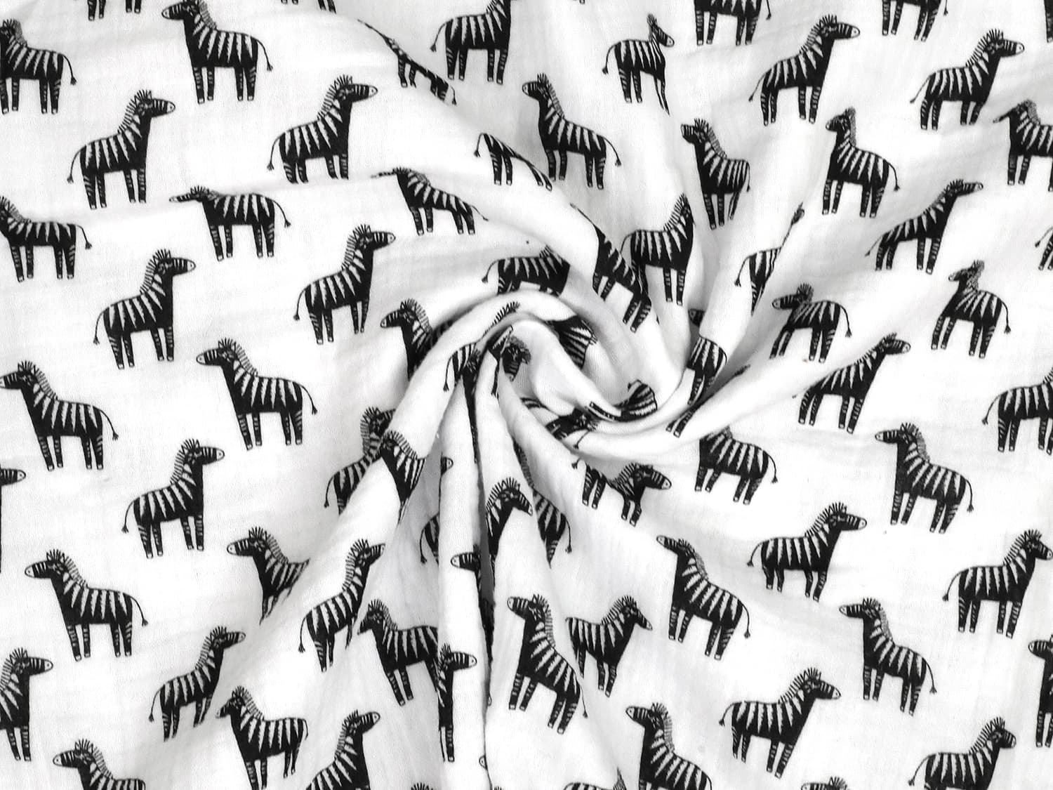 stoff-baumwolle-baumwollstoff-musselin-double-gauze-tier-zebra-weiss-schwarz