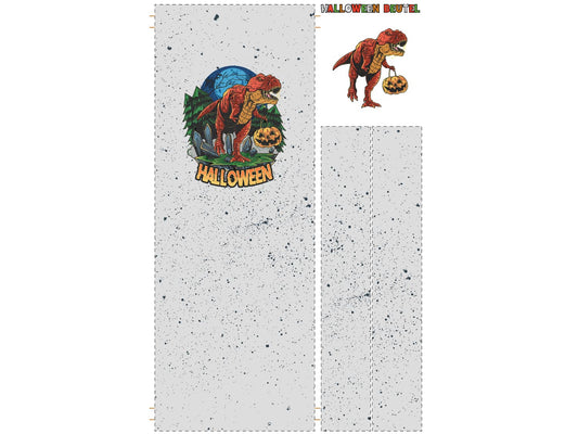 stoff-baumwolle-diy-panel-stoffpanel-halloween-herbst-beutel-dino