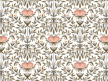 stoff-baumwolle-french-terry-sommersweat-kathi-kunterbunt-herbst-autumn-blume-blaetter-herbstblume-oliv-aprikose
