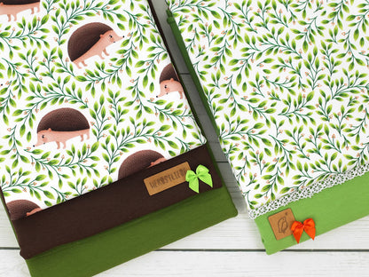 stoff-baumwolle-french-terry-sommersweat-kathi-kunterbunt-herbst-blaetter-laub-autumn-igel-serie