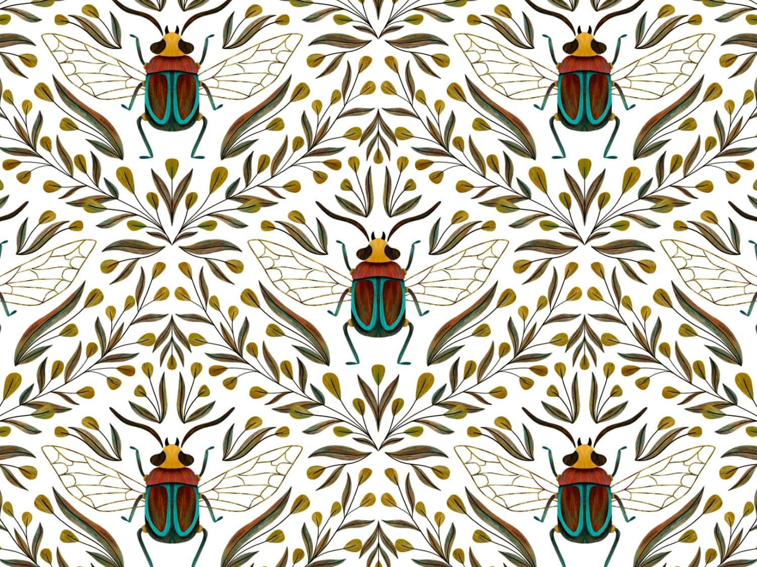 stoff-baumwolle-french-terry-sommersweat-kathi-kunterbunt-herbst-fall-autumn-kaefer-fluegel-blaetter-laub-2