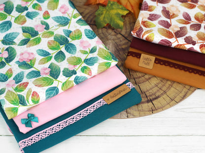 stoff-baumwolle-french-terry-sommersweat-kathi-kunterbunt-herbst-fruehling-blaetter-knallerbsen-serie-3