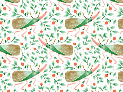 stoff-baumwolle-french-terry-sommersweat-kathi-kunterbunt-herbst-kaefer-und-blaetter-blumen-gruen