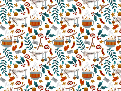 stoff-baumwolle-french-terry-sommersweat-kathi-kunterbunt-winter-freunde-tasse-zweig-ilex-apfel-orange-socken-handschuhe-kombistoff