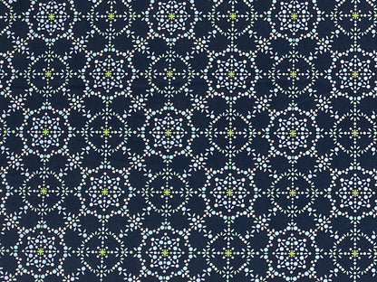 stoff-baumwolle-guetermann-ring-a-roses-natural-beauty-blumenkreise-mandala-dunkelblau