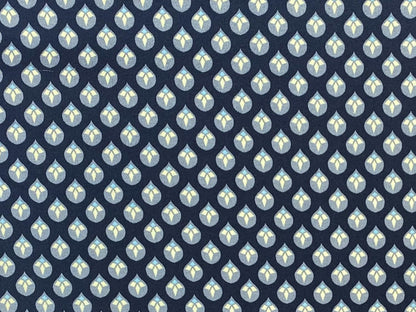 stoff-baumwolle-guetermann-ring-a-roses-natural-beauty-tropfen-dunkelblau