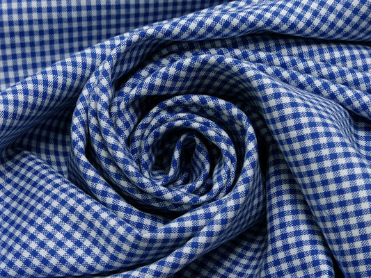 stoff-baumwolle-karo-kariert-royalblau