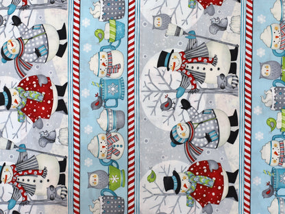 Cotton Fabric - All Bundled Up Checkers