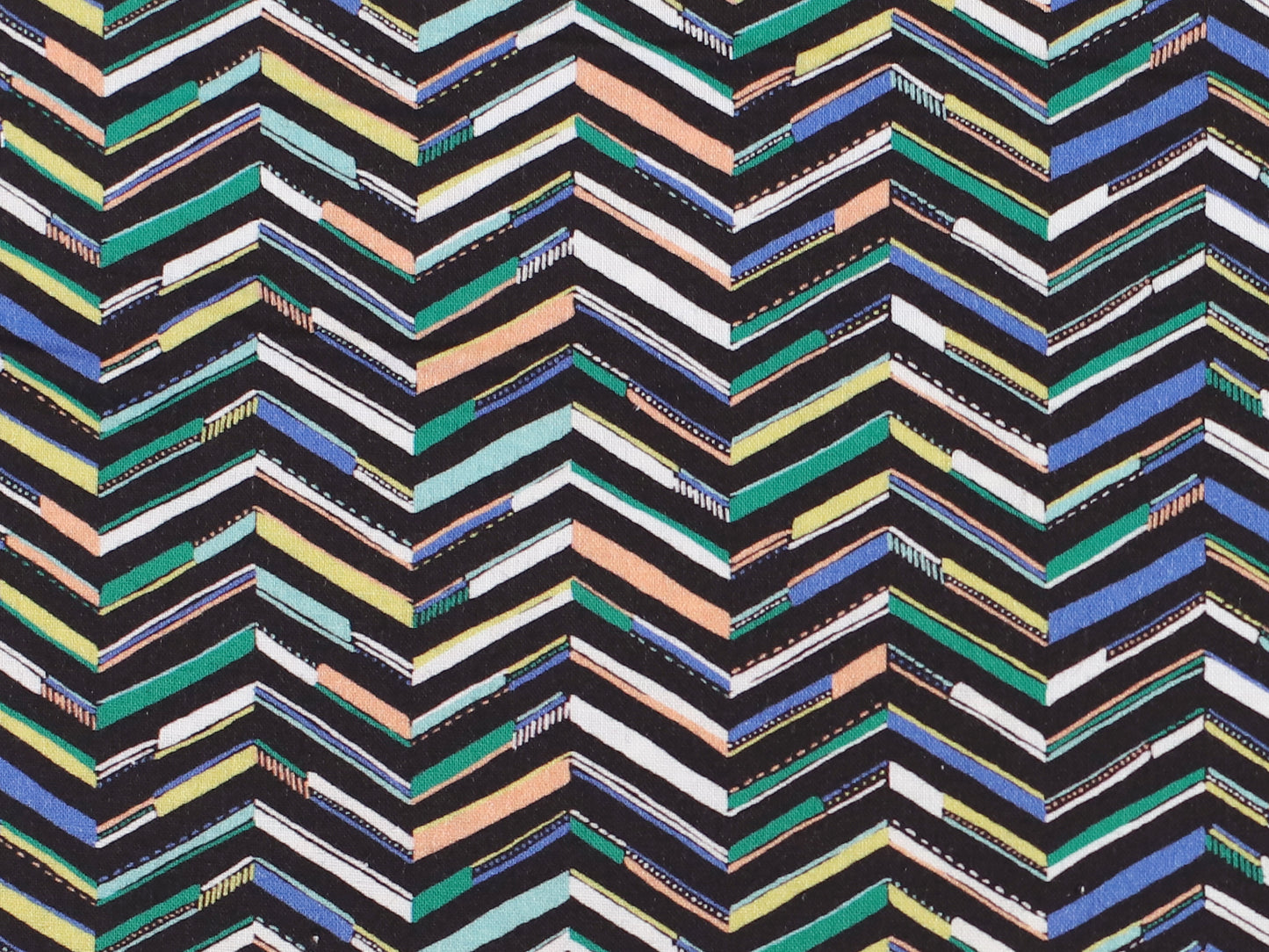 Patchworkstoff - Baumwolle Stoff - Colored Chevron