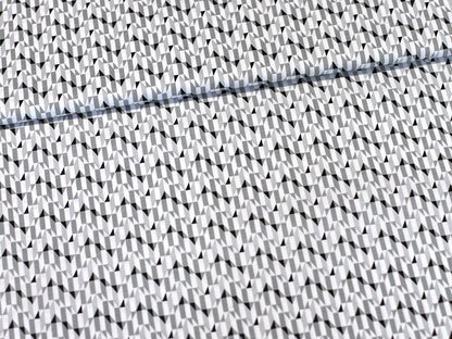 Patchworkstoff - Baumwolle Stoff - Fade to Black, Grau, vielseitiger Baumwollstoff mit modernem geometrischen Muster.