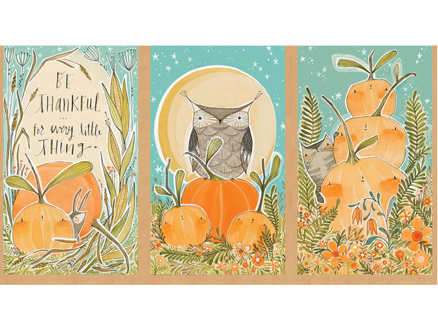Cotton Fabric - PANEL - Autumn Bazaar