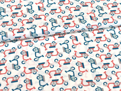 Patchworkstoff - Baumwolle Stoff -  Mod Squad, Cream-Coral