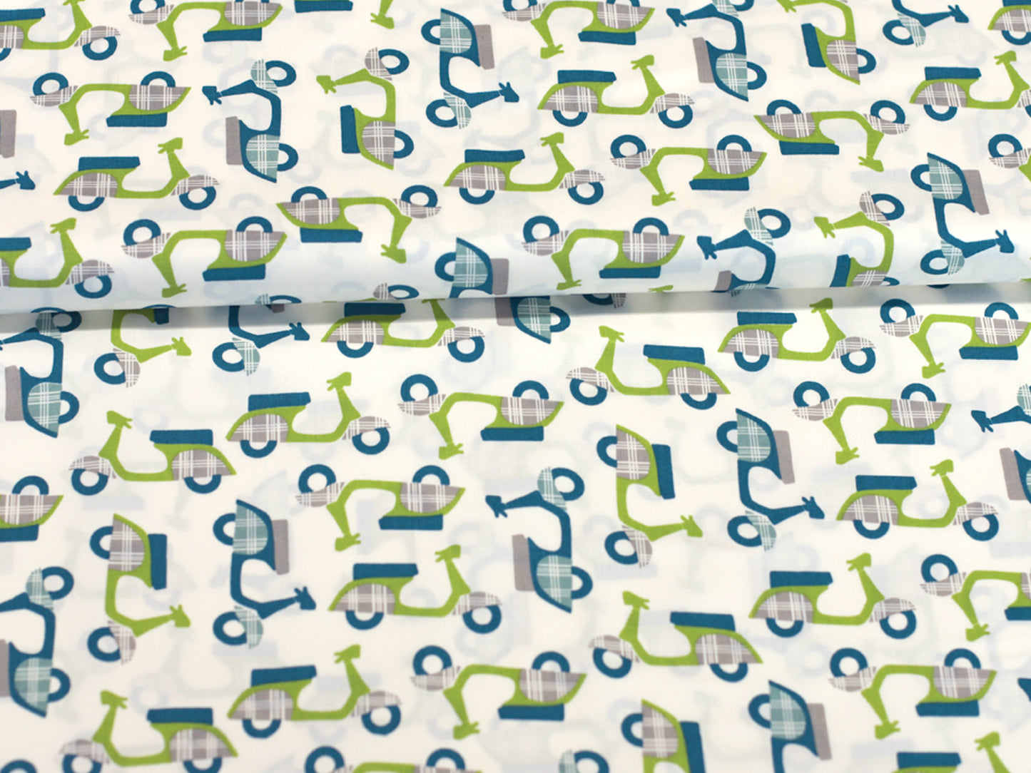 Patchworkstoff - Baumwolle Stoff -  Mod Squad, Cream-Green