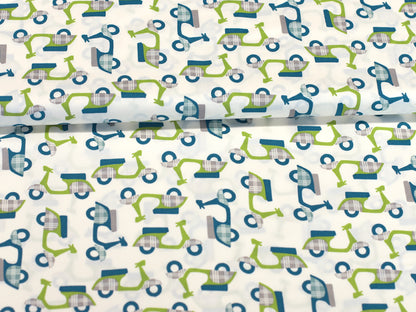 Patchworkstoff - Baumwolle Stoff -  Mod Squad, Cream-Green