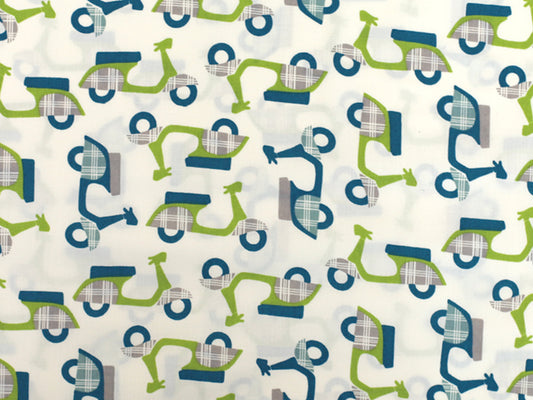 Patchworkstoff - Baumwolle Stoff -  Mod Squad, Cream-Green