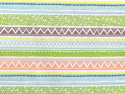 Patchworkstoff - Baumwolle Stoff - Snow Day Stripes in bunten Streifenmustern auf 100% Baumwolle