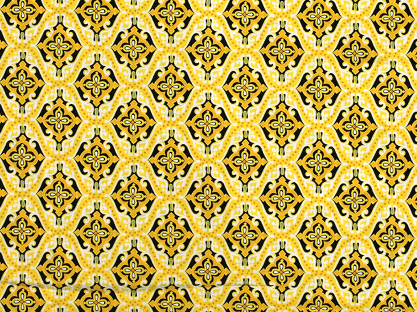 Patchworkstoff - Baumwolle Stoff - Sundace, gelb | Bunter Patchworkstoff für kreative Projekte.