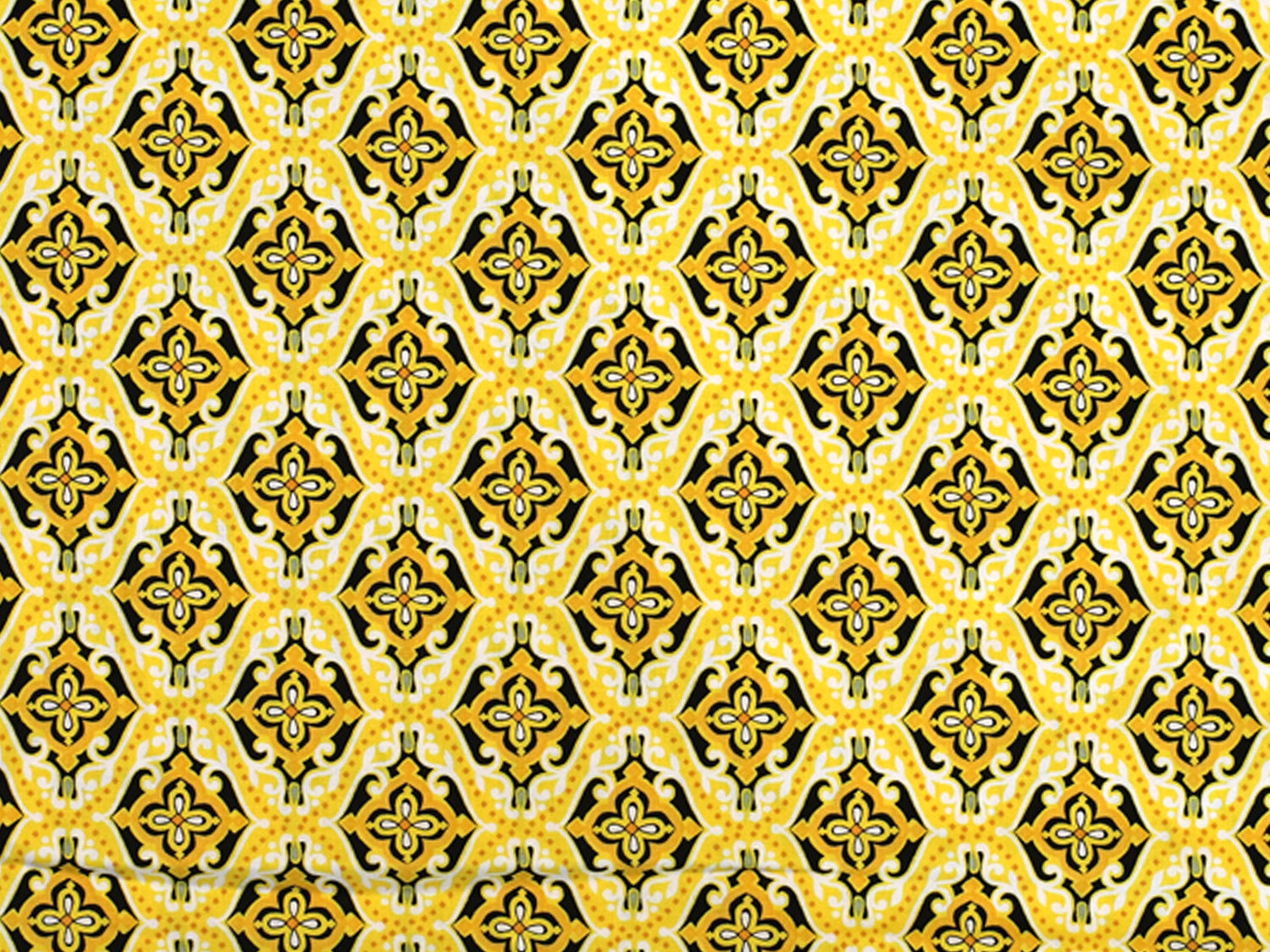 Patchworkstoff - Baumwolle Stoff - Sundace, gelb | Bunter Patchworkstoff für kreative Projekte.