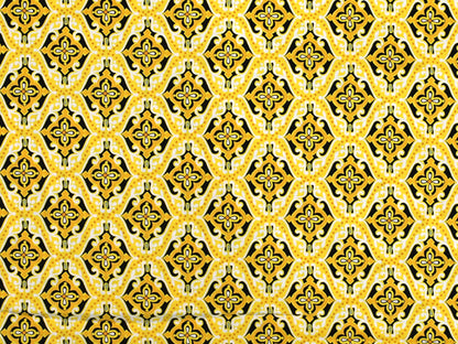 Patchworkstoff - Baumwolle Stoff - Sundace, gelb | Bunter Patchworkstoff für kreative Projekte.