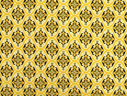 Patchworkstoff - Baumwolle Stoff - Sundace, gelb | Bunter Patchworkstoff für kreative Projekte.