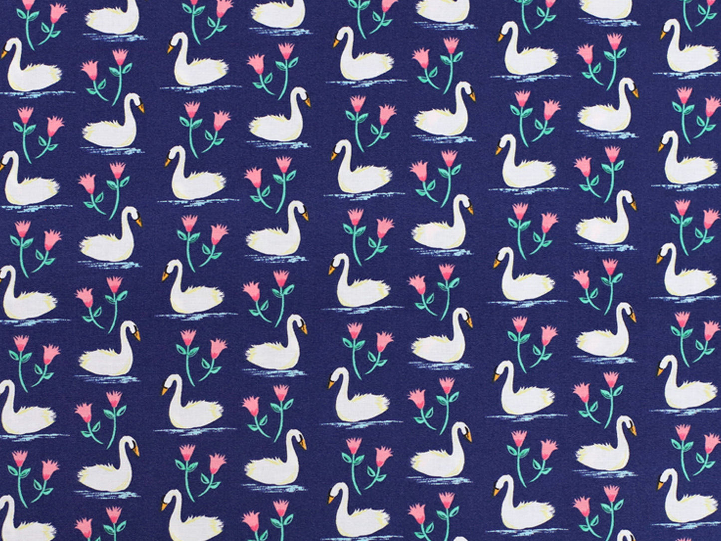 Cotton fabric navy - Squirrels
